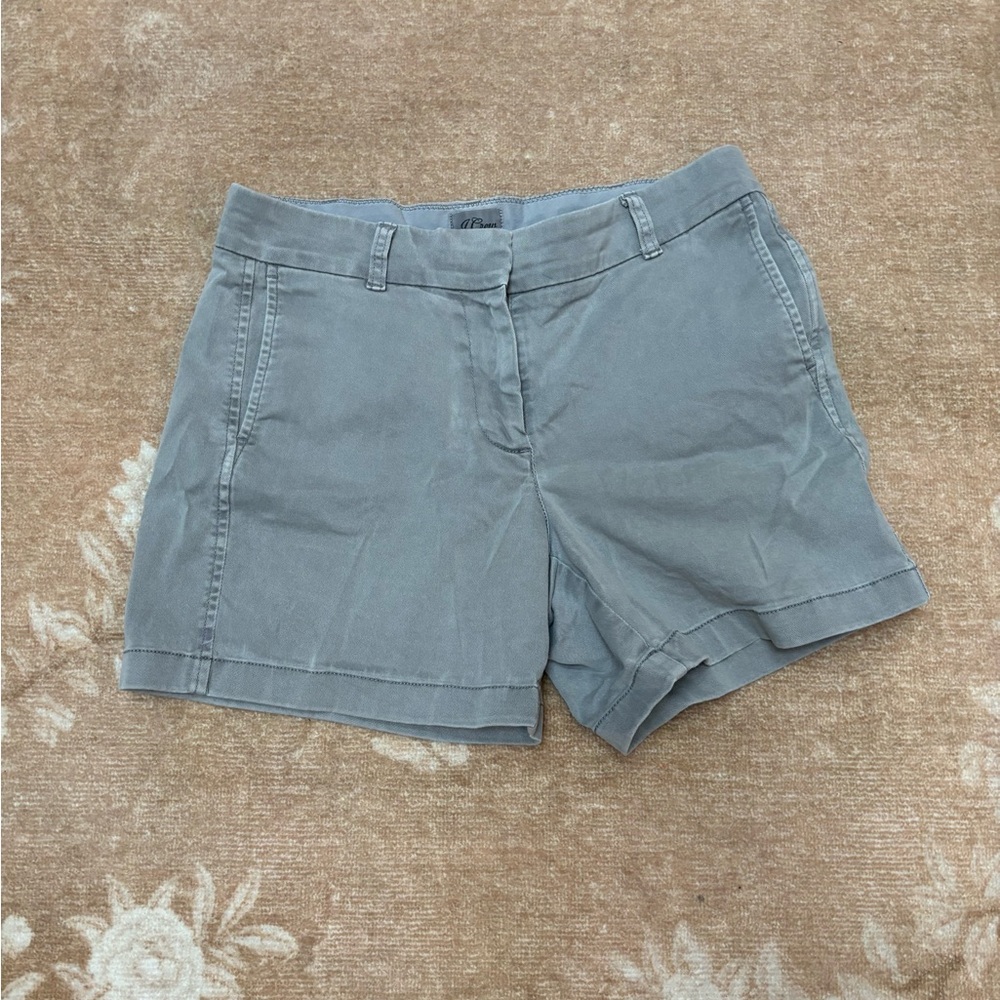 J. Crew Women's Gray Chino Shorts 5”